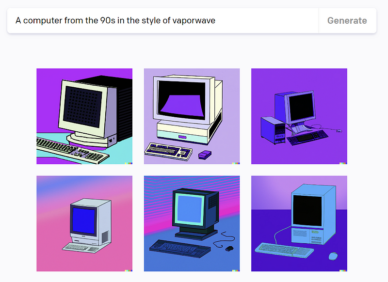 Vaporwave 90s Computer